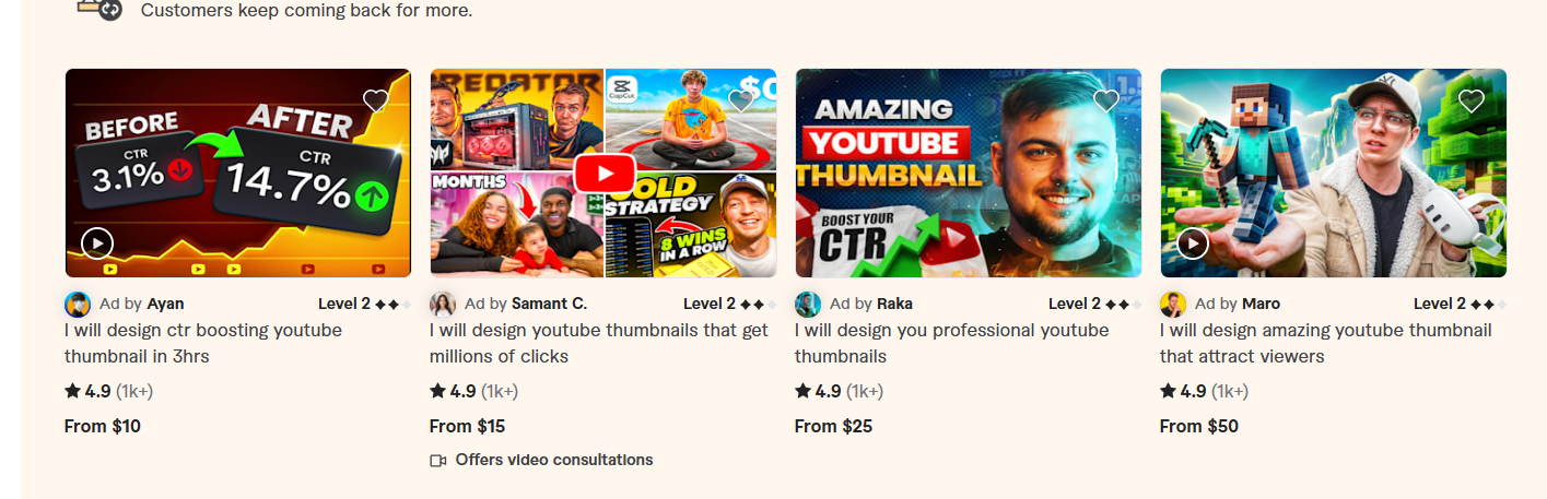 video thumbnails